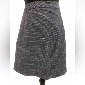 Gap Y2K Above The Knee Skirt Black, White &‎ Blue Tweed Size 14